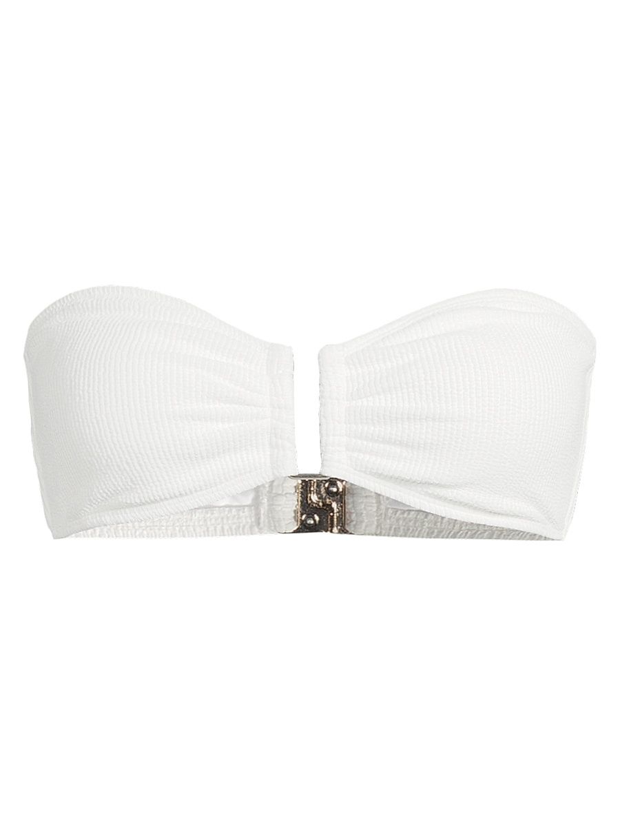 Women's Bandeau Bikini Top - White - Size Large