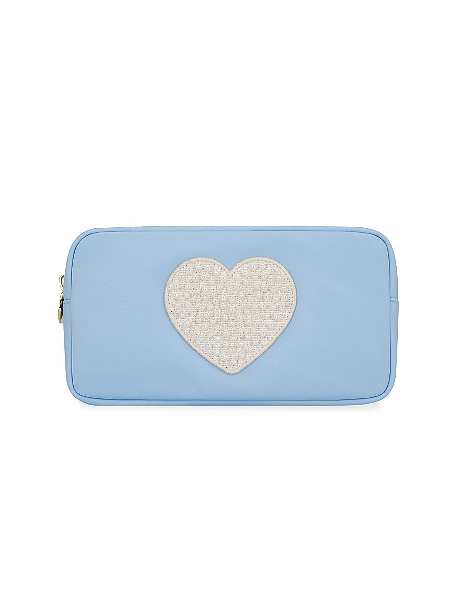 Small Jumbo Heart Pouch - Periwinkle