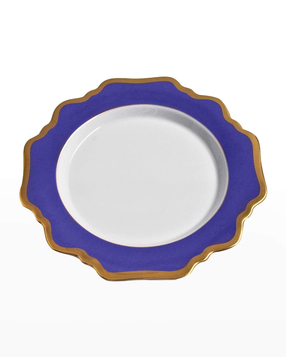 Indigo Rimmed Salad Plate