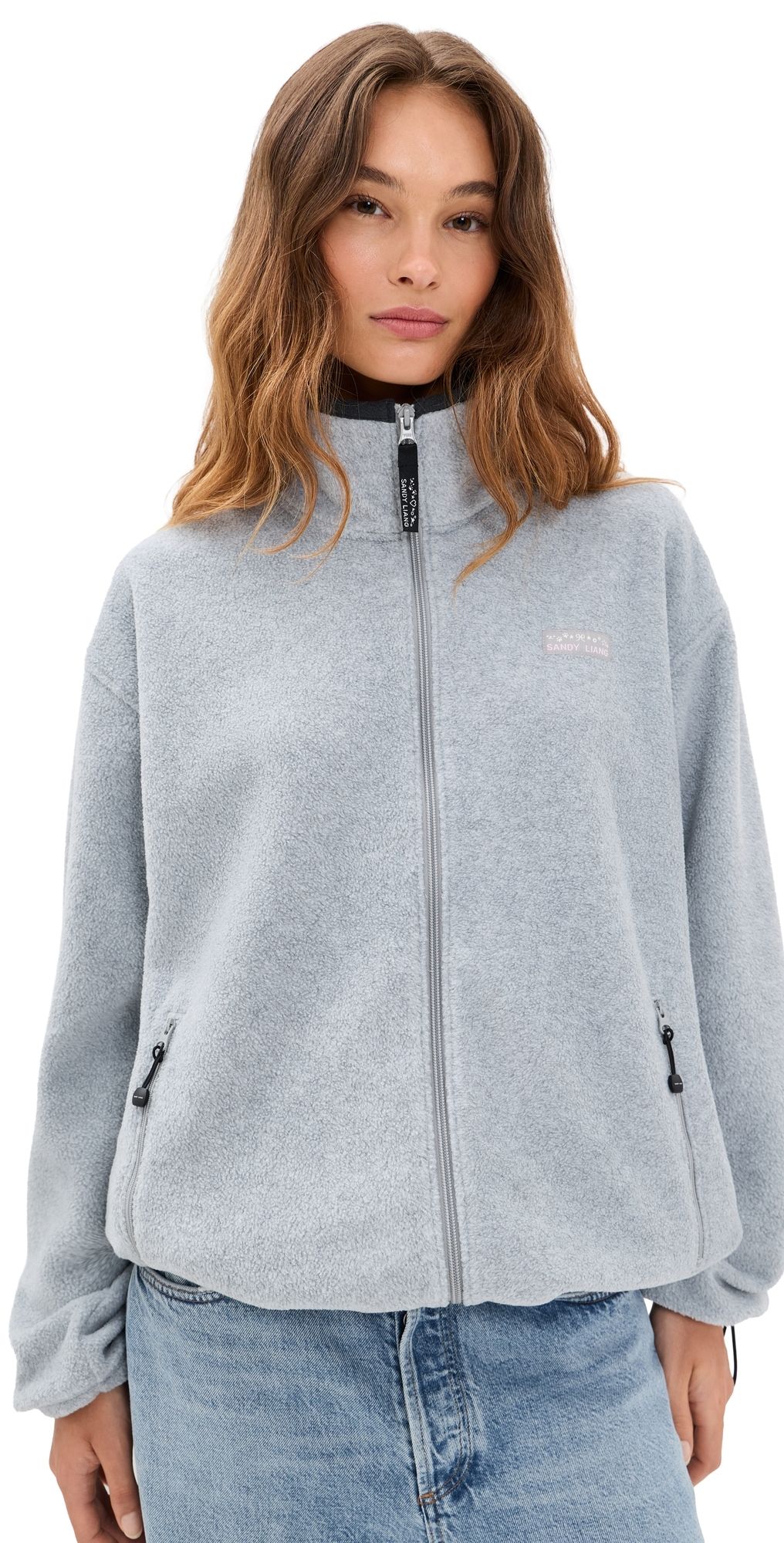 Sandy Liang Dawson Jacket Grey XL
