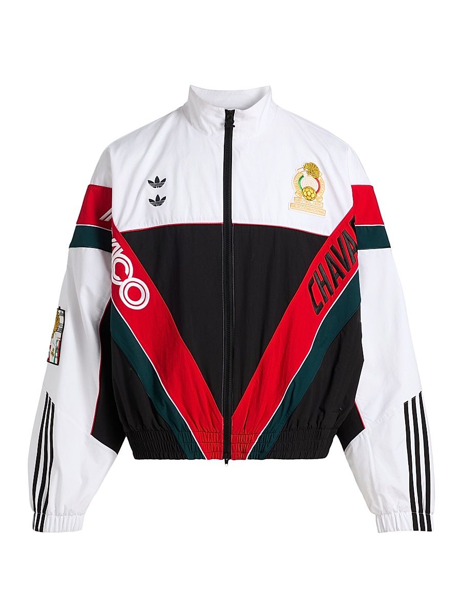 Men's adidas x Willy Chavarria Oversized Anthem Track Jacket - White Black - Size XXL