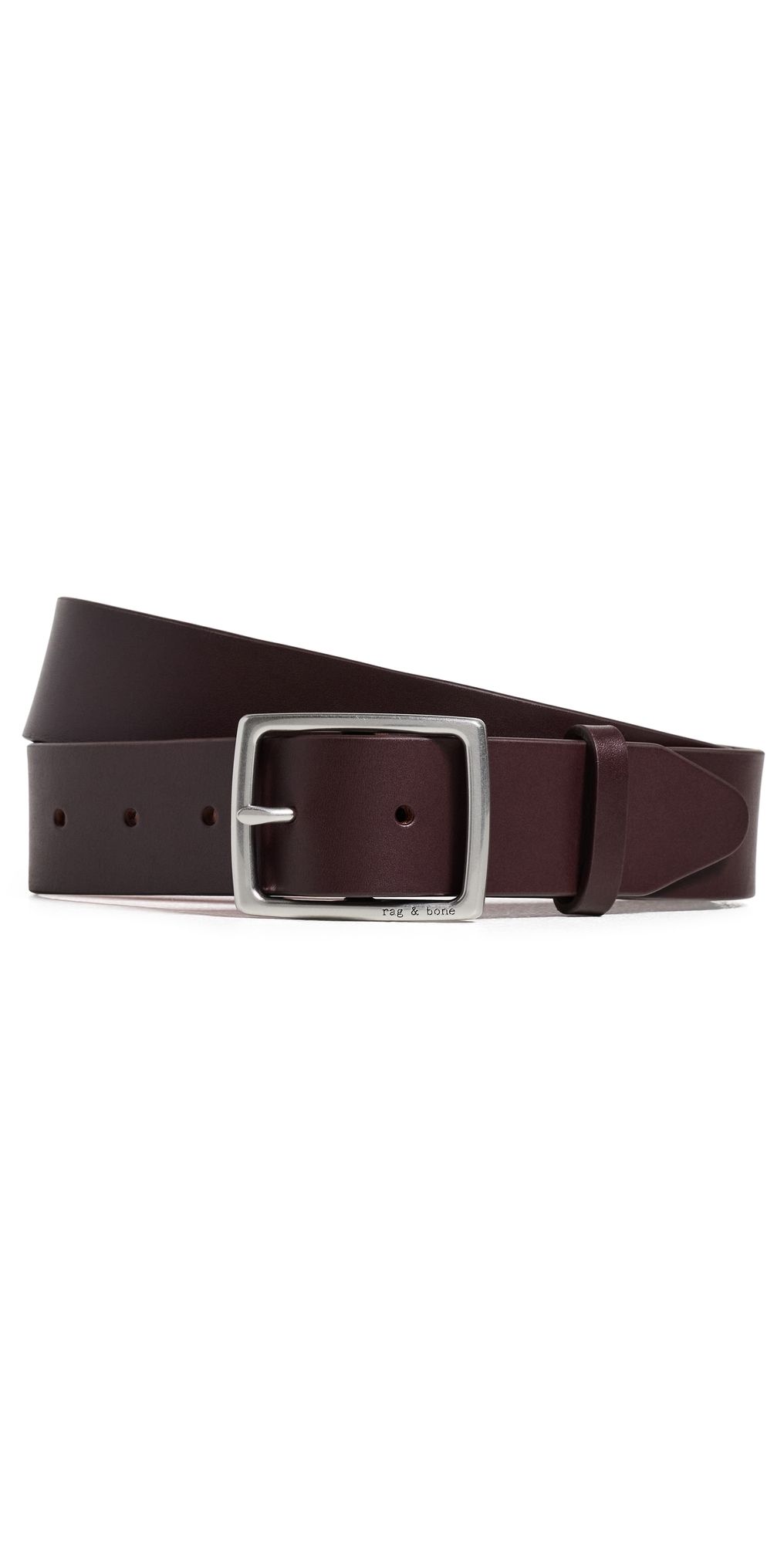 rag & bone Rugged Leather Belt Mrllo 40