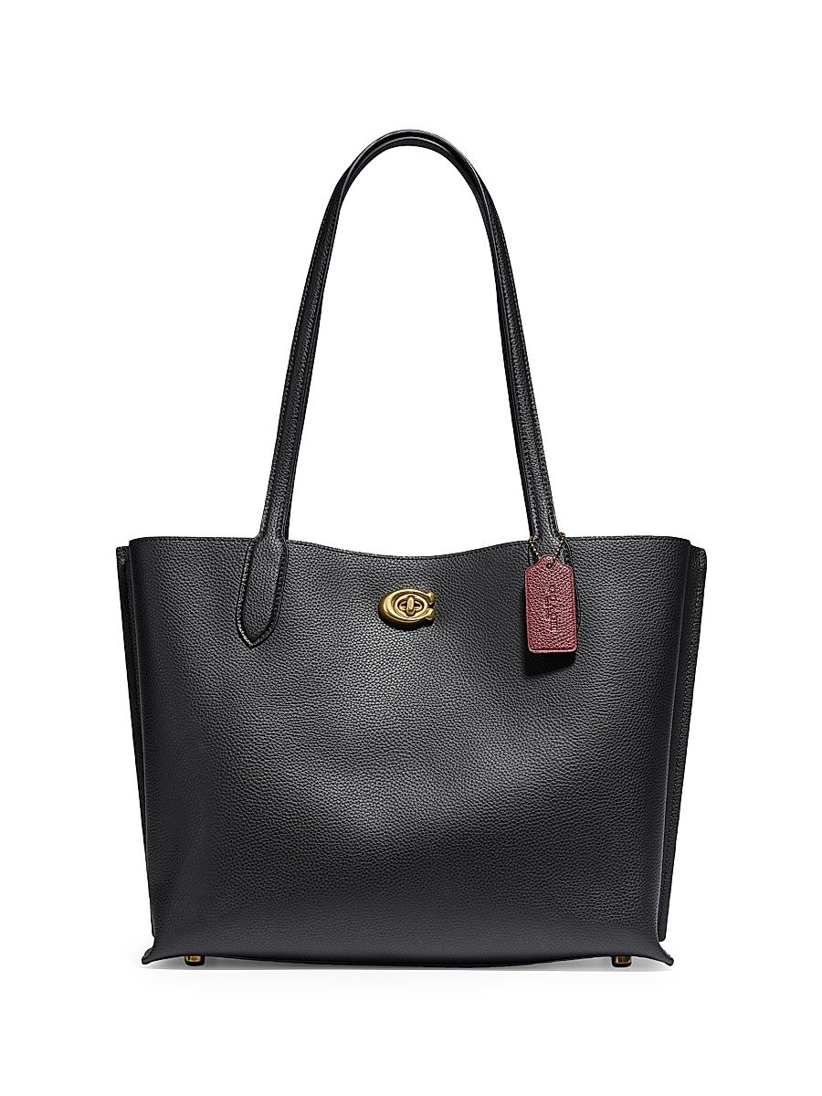Women's Willow Leather Tote - Black