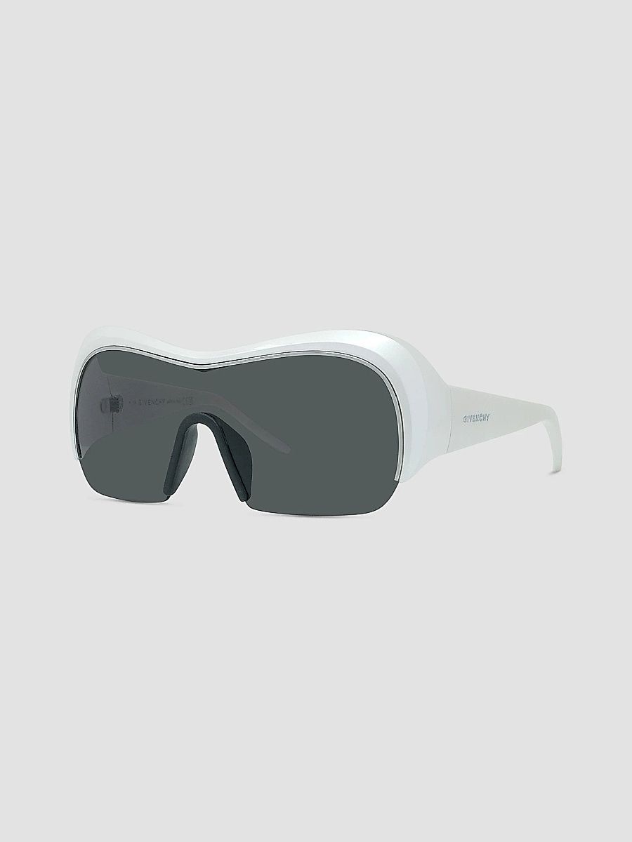 Givenchy Men's Night Bird 131MM Geometric Sunglasses - Dark Grey White