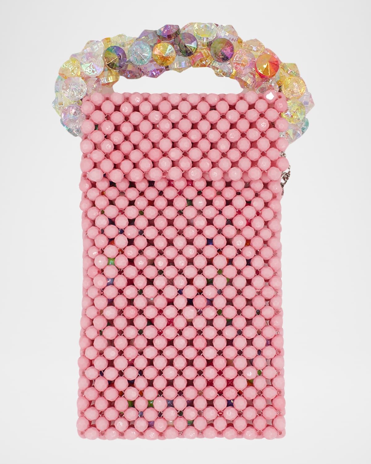 Girl & apos;s Bejeweled & Micro Beaded Crossbody Bag