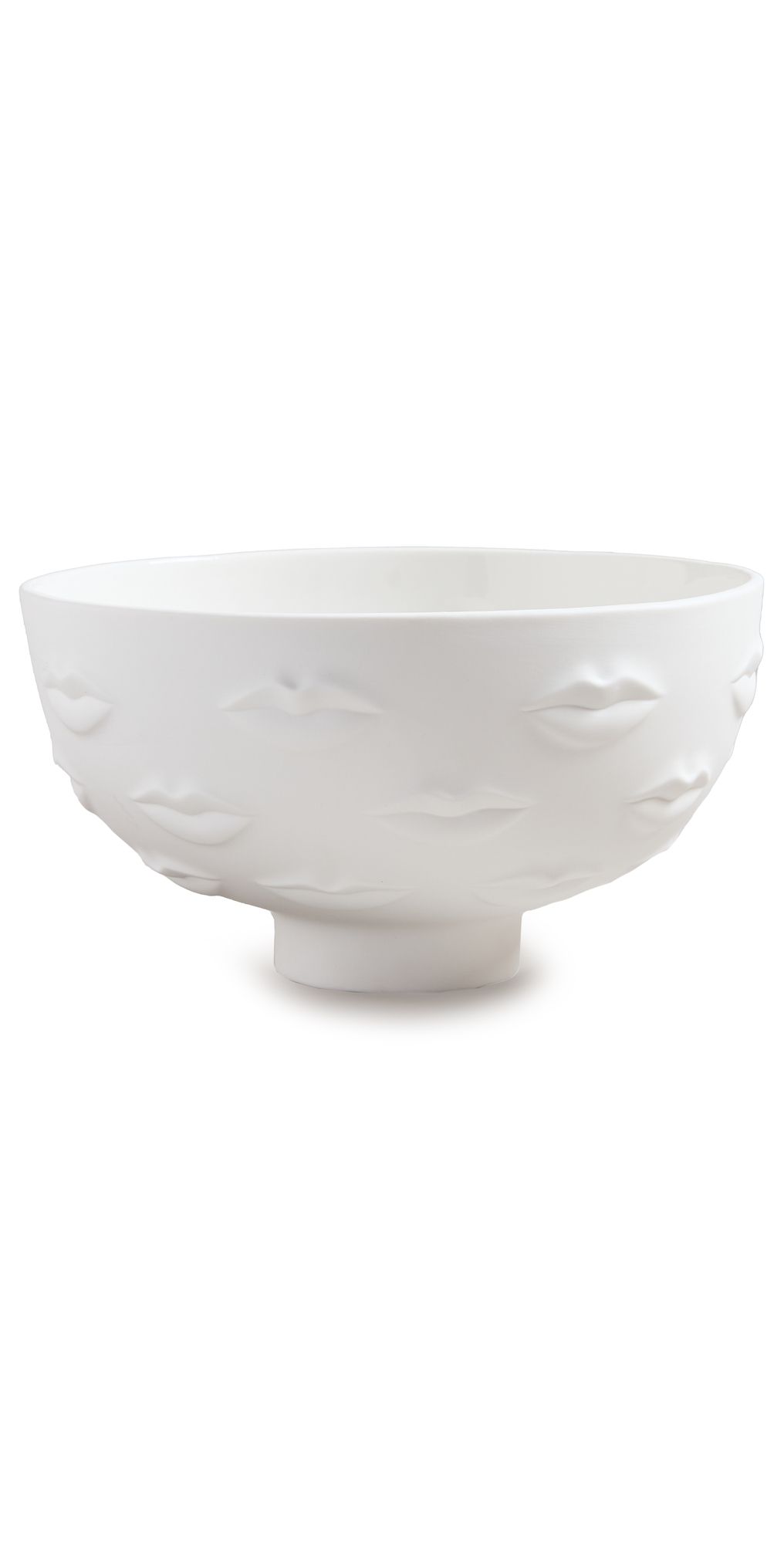 Jonathan Adler Gala Lips Bowl White One Size