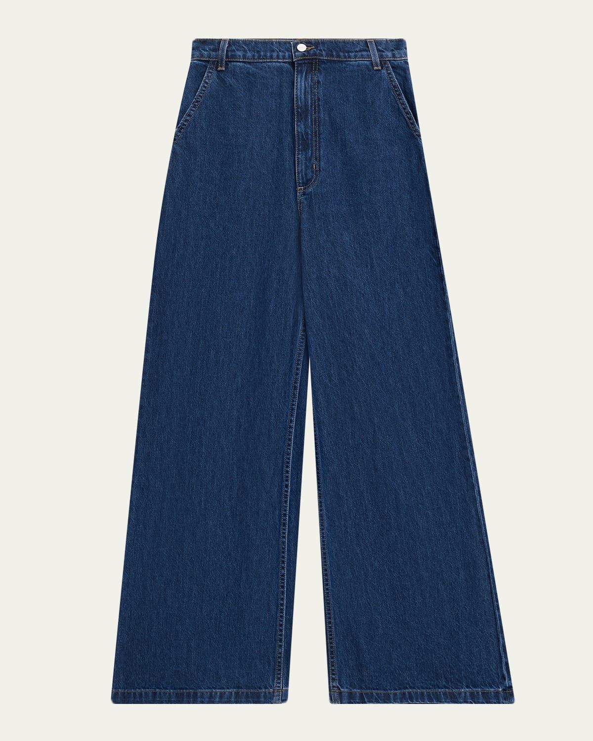 McDougal St Wide-Leg Denim Pants