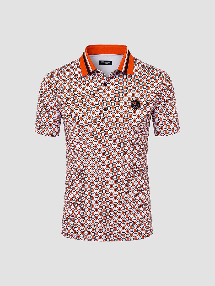 Men's Golf Polo Shirt - Red - Size XXXL