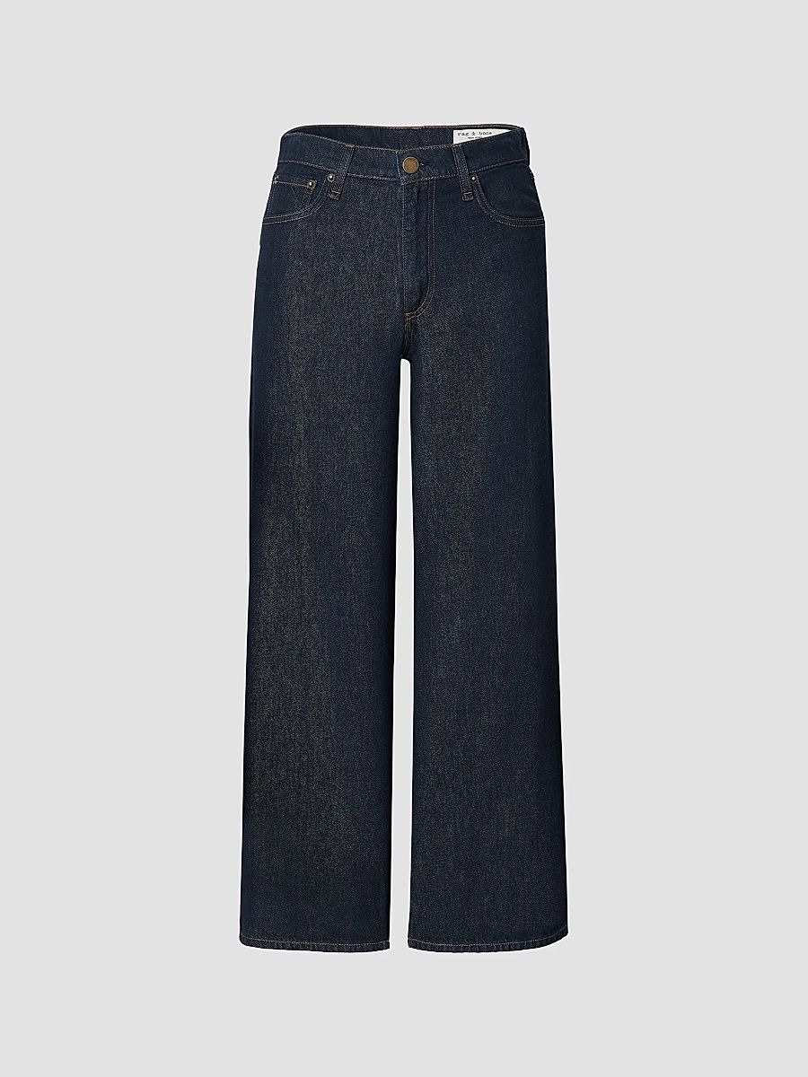 Women's Featherweight Andi High-Rise Ankle Wide-Leg Jeans - Dark Rinse - Size 26