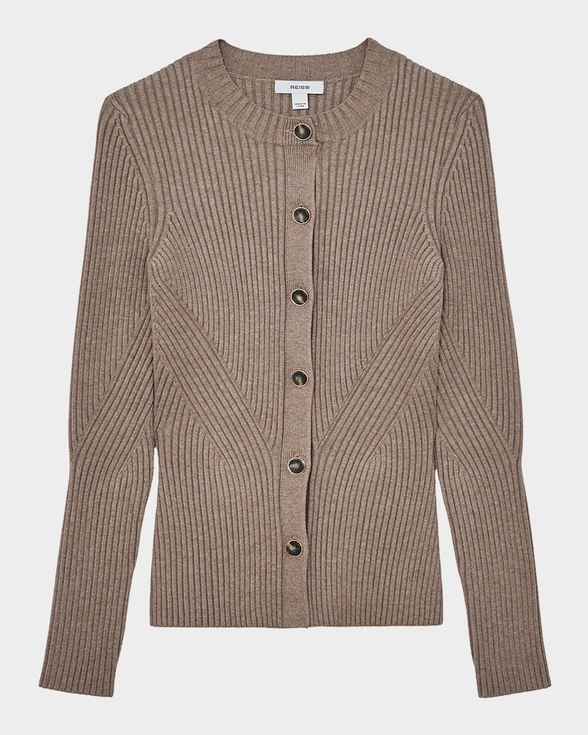 Tula Button-Front Knit Cardigan