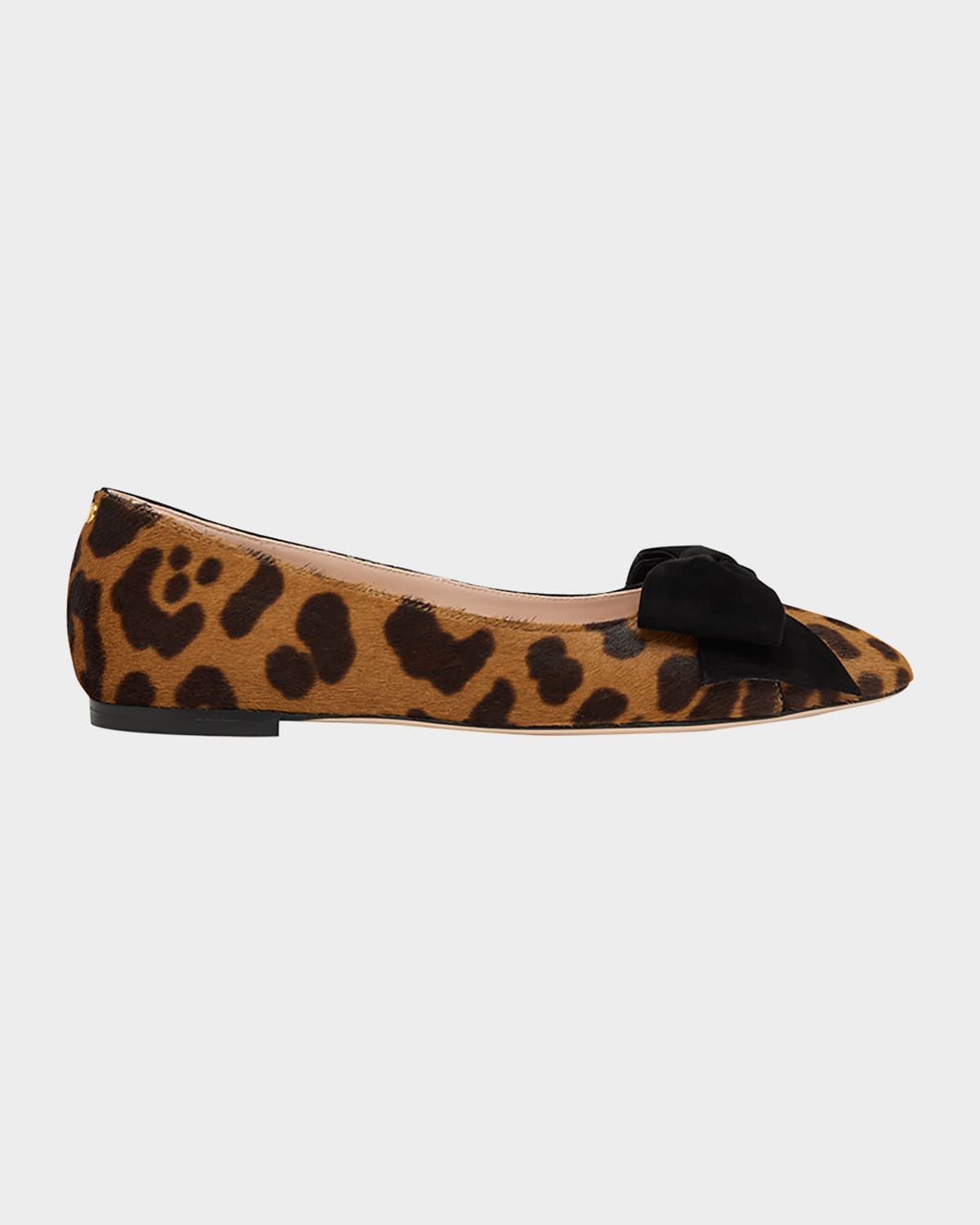 Bowow Leopard Calf Hair Ballerina Flats