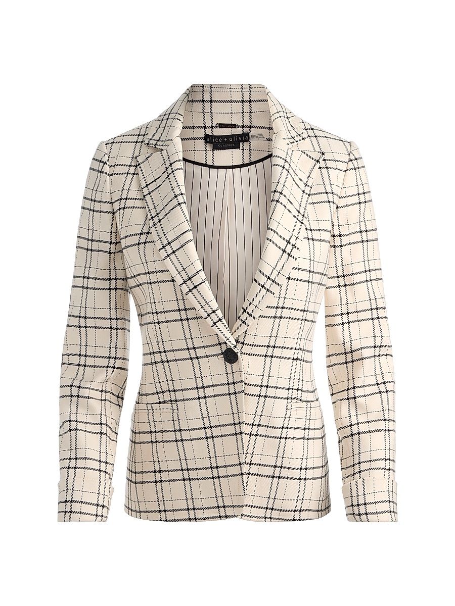 Women's Ryder Checked Notch Lapel Blazer - Cool Girl Plaid - Size 14