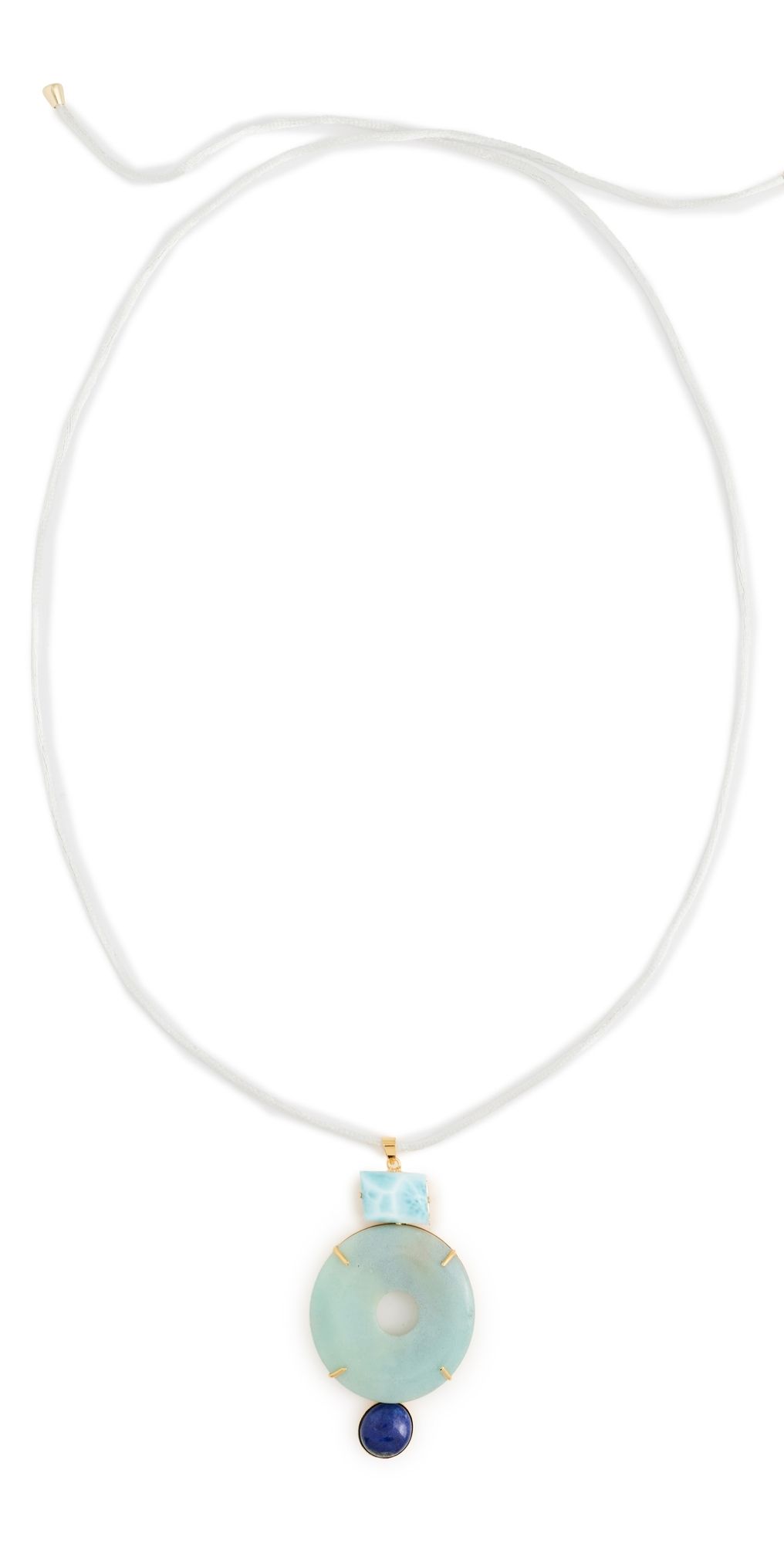 Jennifer Behr Devon Necklace Aquamarine One Size