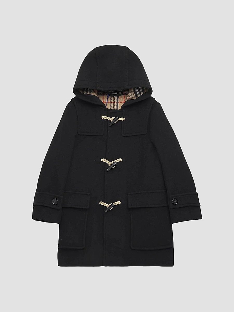Burberry Boy's Little Boy's & Boy's Double-Faced Wool Coat - Black - Size 8