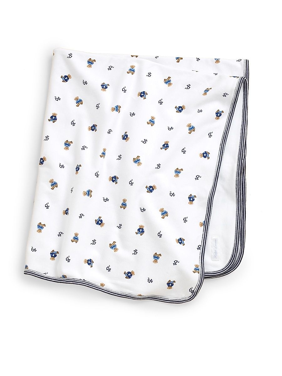 Baby's Reversible Blanket - White Multi
