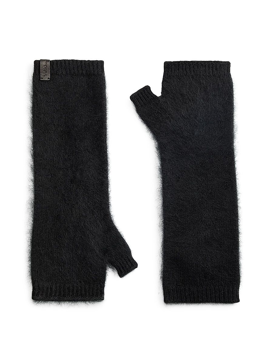 Women's Cashmere Arm Warmers - Black