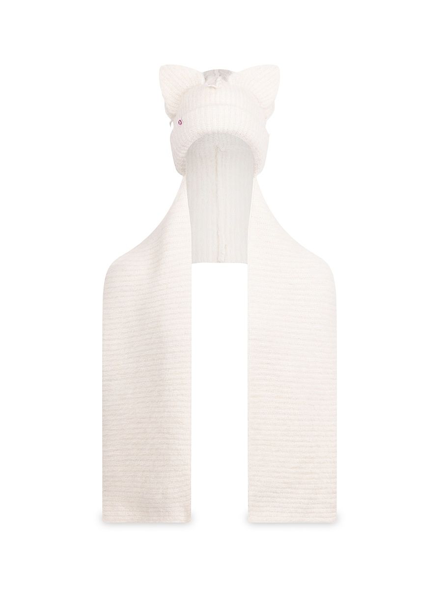 Charles Jeffrey Loverboy Men's Chunky Ears Beanie Scarf - Ecru