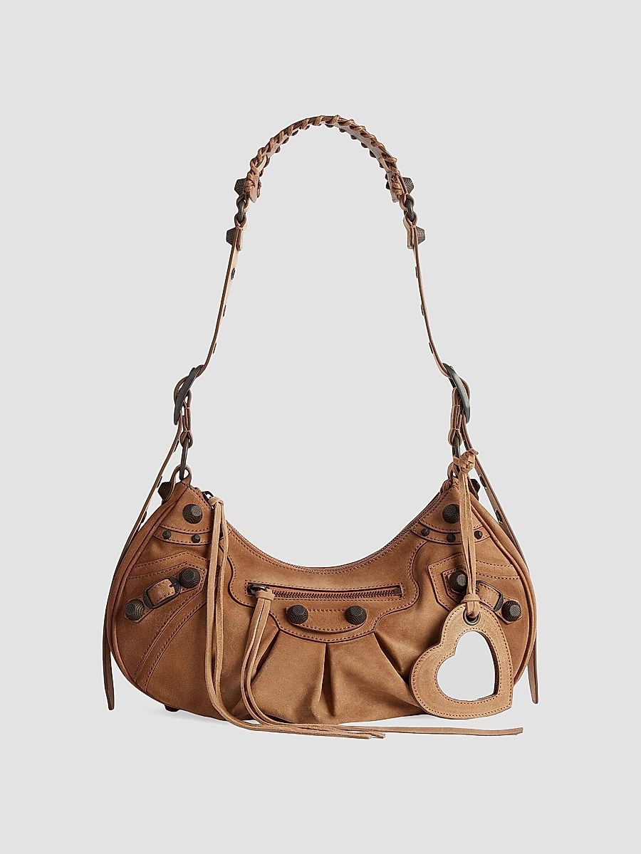 Balenciaga Women's Le Cagole Small Shoulder Bag - Camel