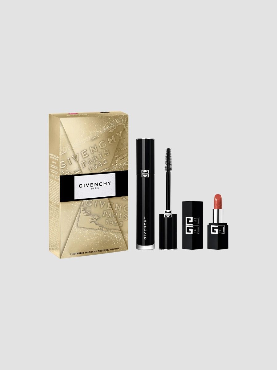 Givenchy L'Interdit Couture Volume Mascara & Le Rouge Satin Silk Lipstick Gift Set