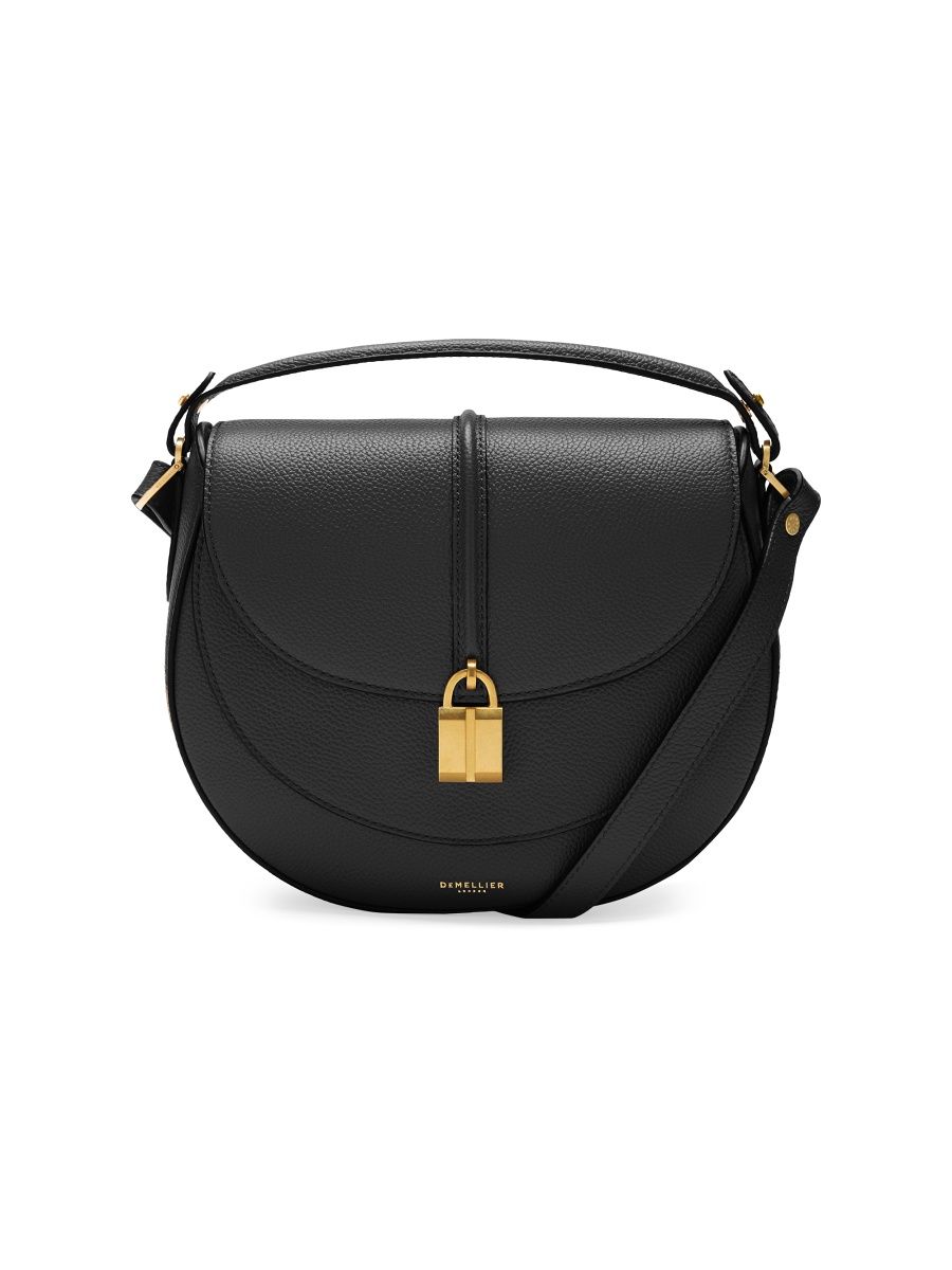 DeMellier Women's Sienna Saddle Grain Leather Crossbody Bag - Black