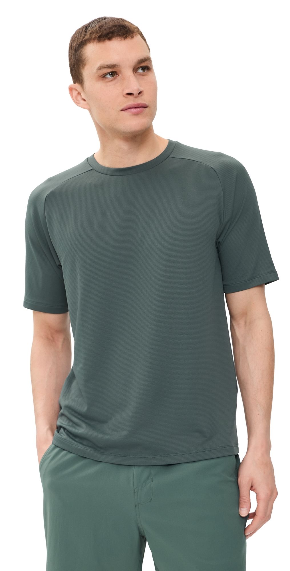 Beyond Yoga All In Active Tee Slate Green XS