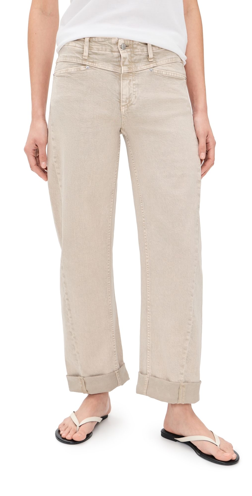 LE JEAN Selena Crop Jeans Desert Sands 26