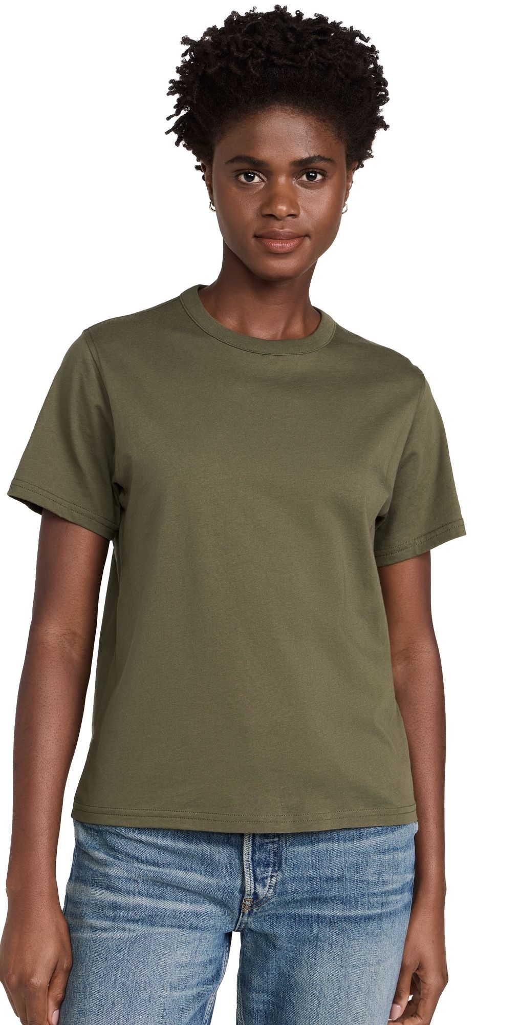 Sold Out NYC The Iconically Soft Perfect Tee in Olive Olive XL