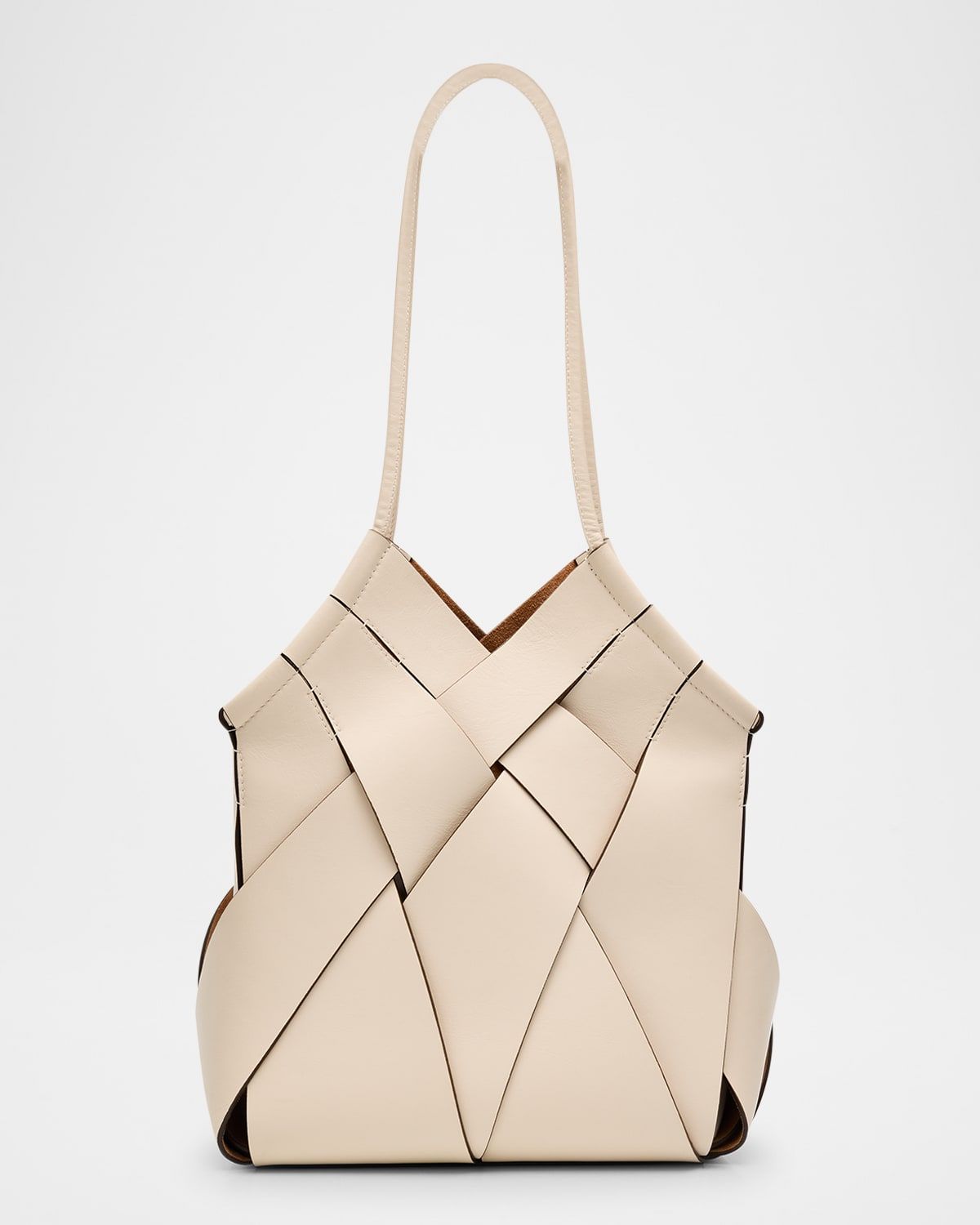 Charlotte Woven Leather Tote Bag