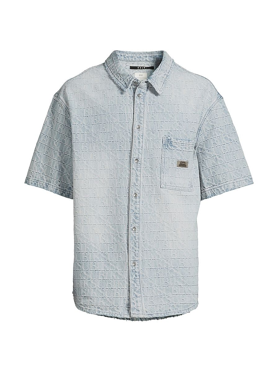 Men's Boxer Denim Shirt - Denim - Size Small