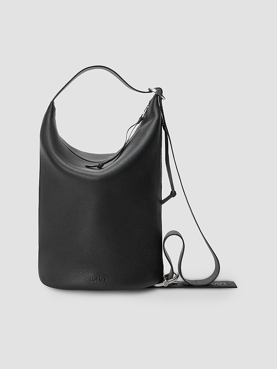 Men's Medium Loop Bucket Bag - Black