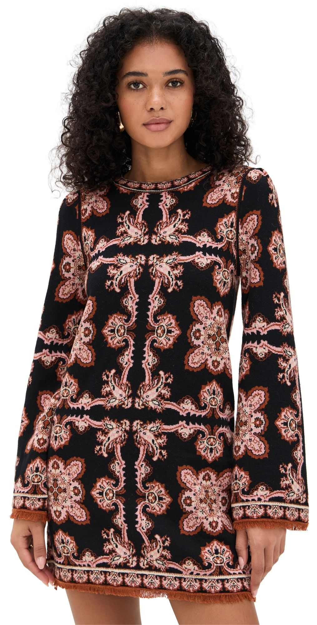 Cara Cara Fritz Dress Black Paisley Scarf XXL