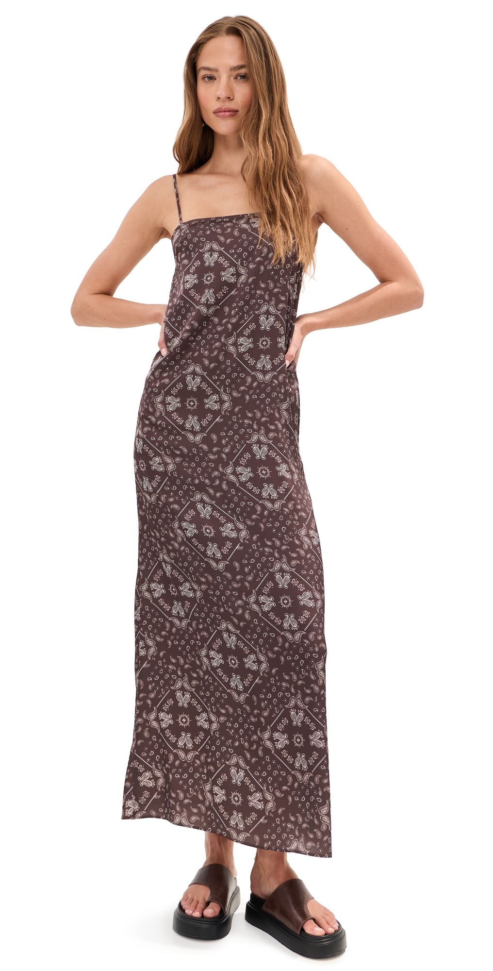 LE BOP Hailey Dress Brown Bandana L