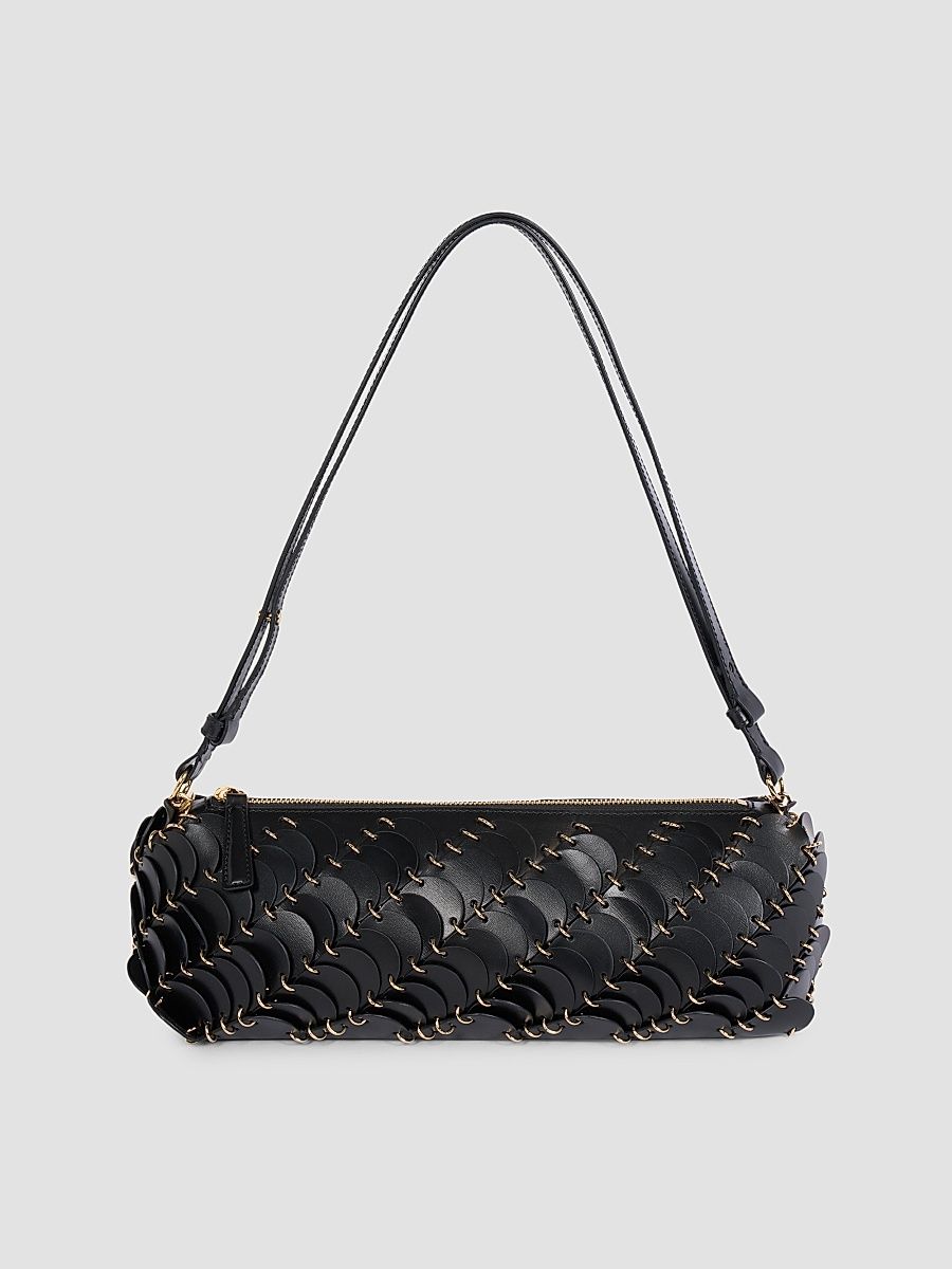 Rabanne Women's Leather Shoulder Bag - Black Light Gold