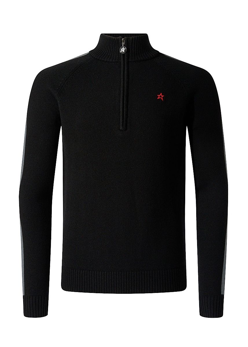Men's La Tour Quarter-Zip Sweater - Black - Size XXL