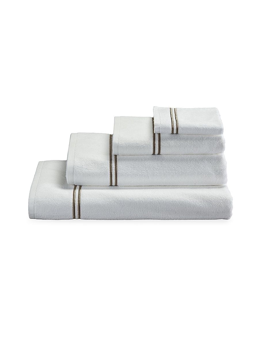 Classic Bath Towel - White Khaki - Size Bath Sheet