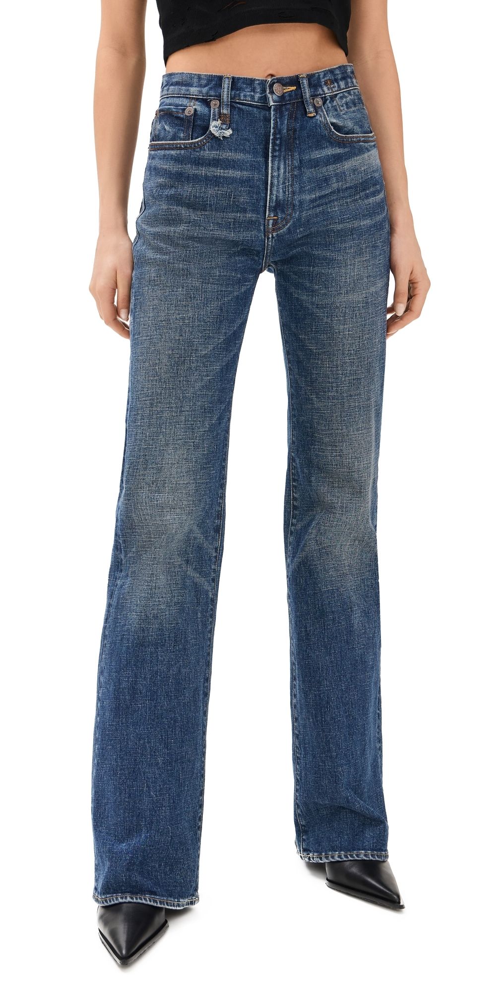 R13 Jane Jeans Mire Blue Stretch 26