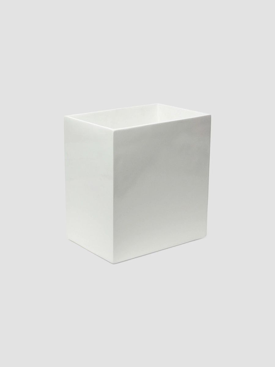 Jonathan Adler Lacquer Wastebasket - White