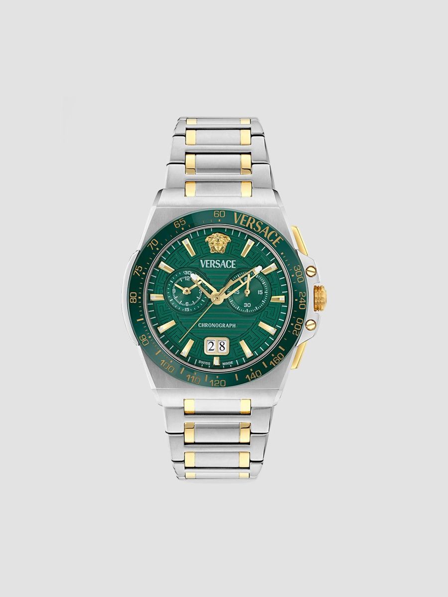 Versace Men's Greca Reaction Two-Tone Bracelet Watch/43MM - Two Tone
