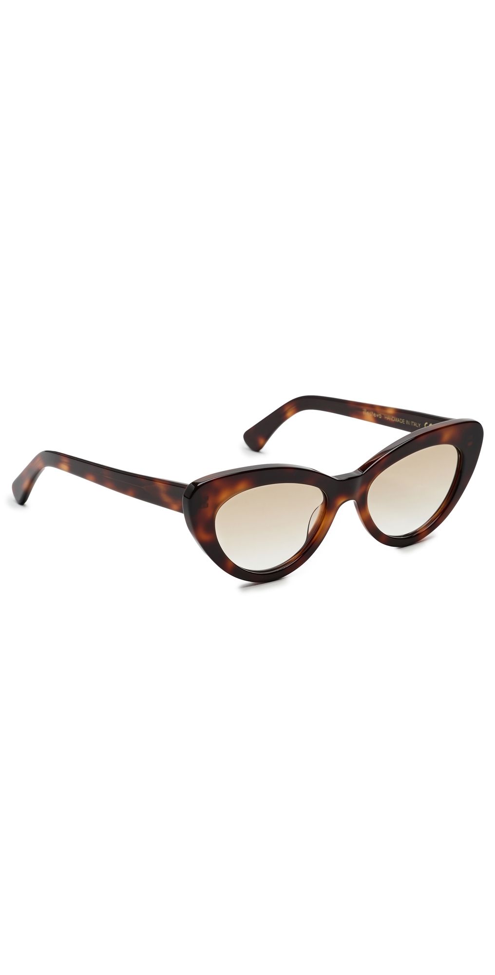 Illesteva Pamela Sunglasses Havana w/ Taupe Flat Gradient One Size