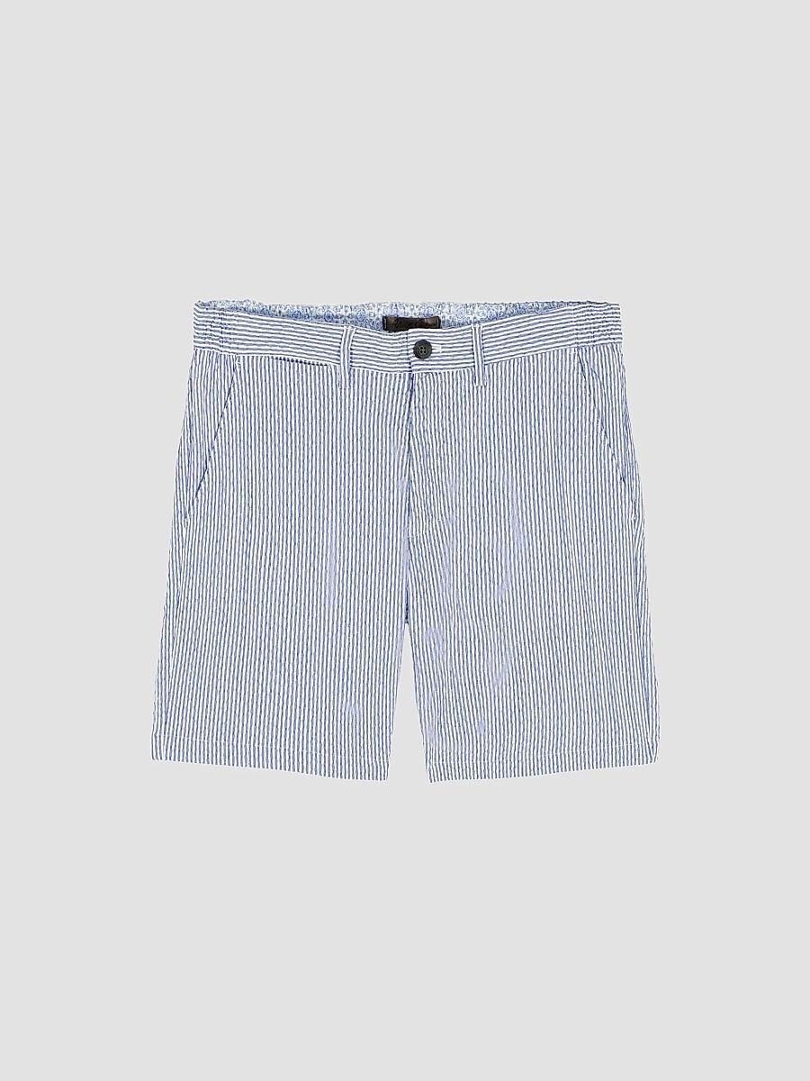 Men's Fornillo Striped Shorts - Navy - Size 40