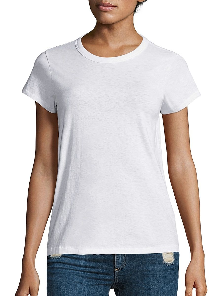 Women's The Slub Tee - Bright White - Size XL