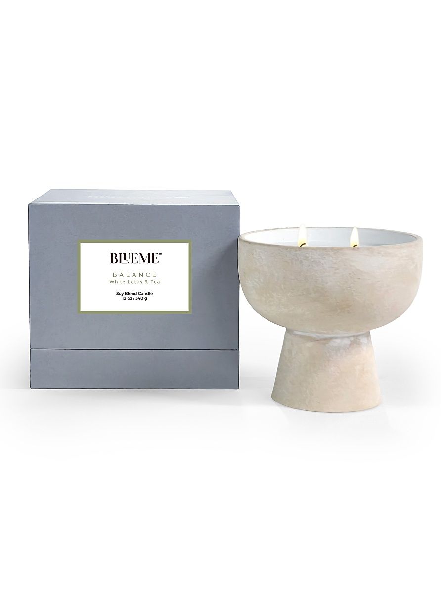 Balance White Lotus & Tea Scented Candle - Size Medium