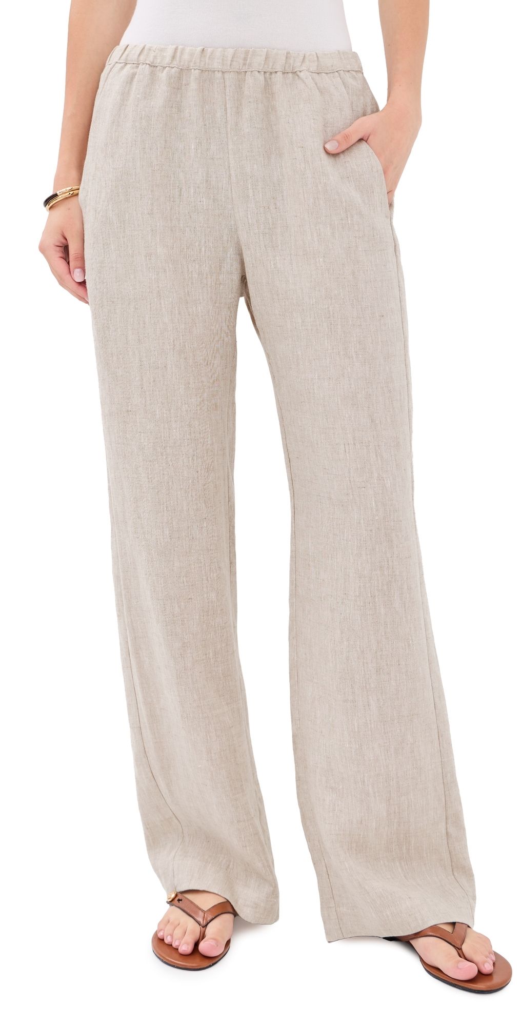 Enza Costa Linen Everywhere Pants Jute Heather 4