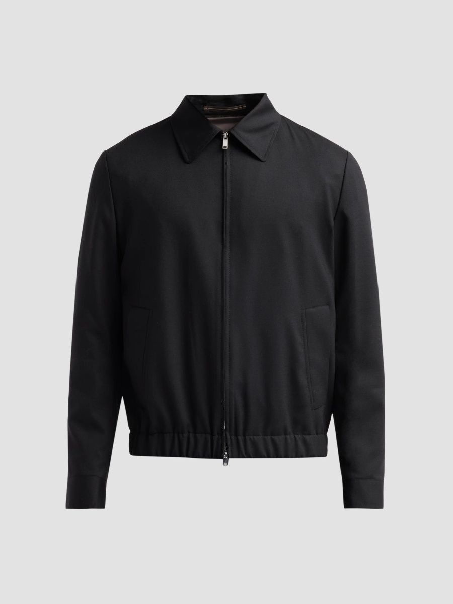 Slowear Men's Teckno Sartorial Wool-Silk Jacket - Black - Size 48