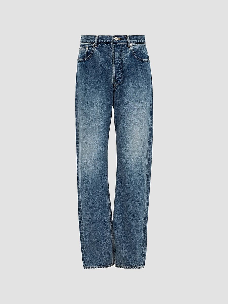 JW Anderson Men's Straight Leg Jeans - Blue - Size 36