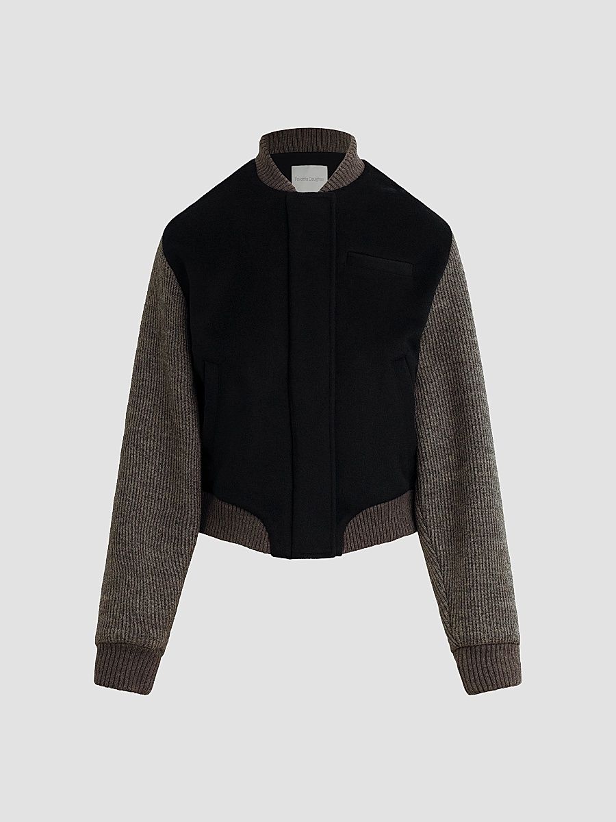 Women's The Studio Bomber Jacket - Navy Grey - Size XS