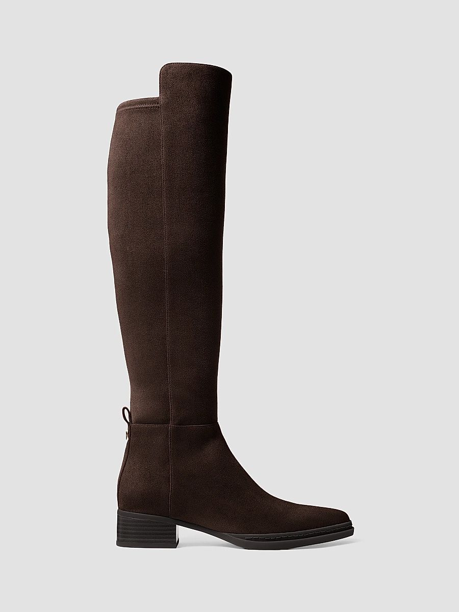 MICHAEL Michael Kors Women's Lex 40MM Suede Knee-High Boots - Chocolate - Size 7.5