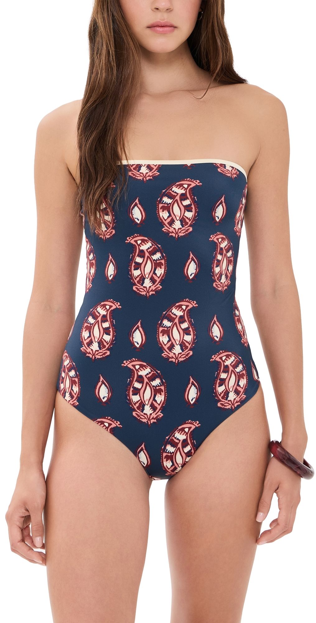Johanna Ortiz Alta Mar One Piece Navy/Rose M