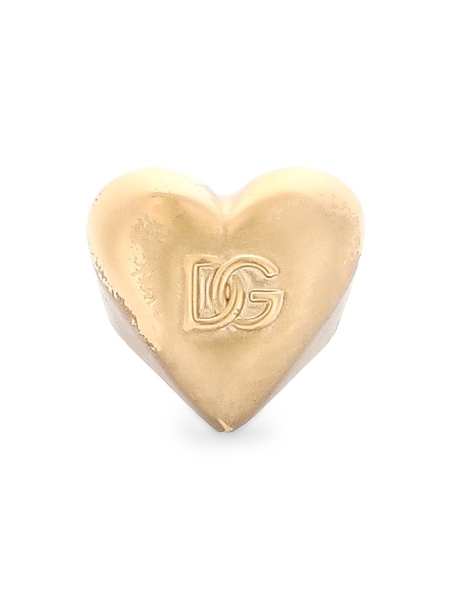 Women's Goldtone Monogram Heart Ring - Gold - Size Large