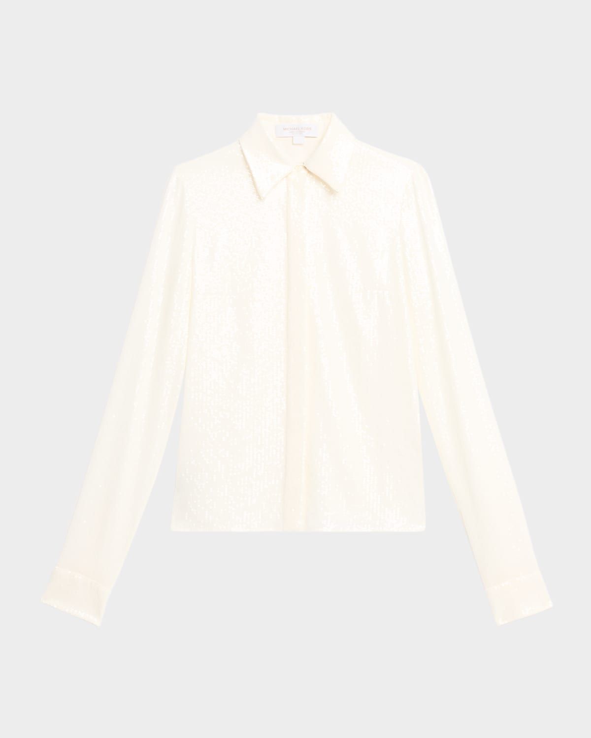Hansen Sequined Button-Down Shirt